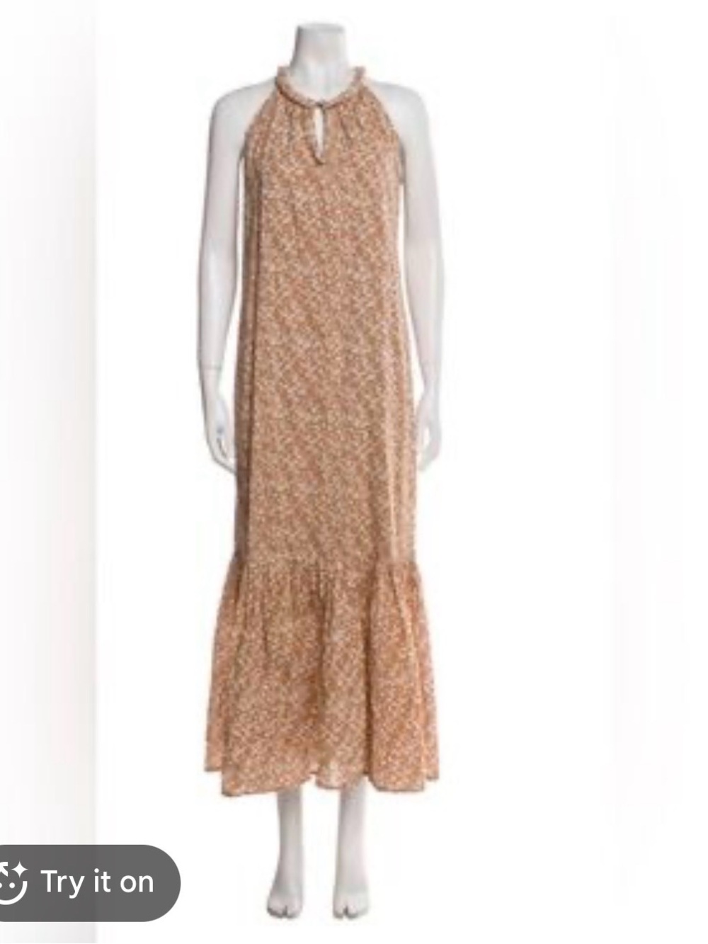MIRTH handmade edition Caftans/corsica halter maxi dress size medium